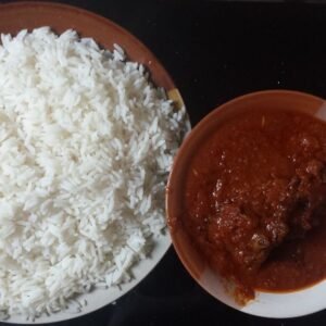 White Rice and Stew