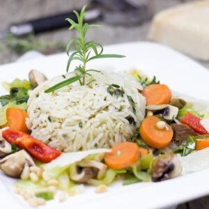 rice, vegetables, herbs, vegetarian, carrot, rosemary, meal, nourishment, food, dish, rice pan, enjoy the meal, yummy, carrots, kitchen, risotto, healthy, rice dish, plate, cook, risotto, risotto, risotto, risotto, risotto